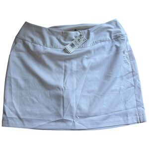 adidas Skort Women 2XL White New HA3402 U365 SLD SKT Golf Polyester Short Liner